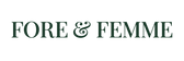 Fore & Femme logo in forest green