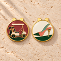 The Twosome, a Fore & Femme golf ball marker gift set, pick any two designs